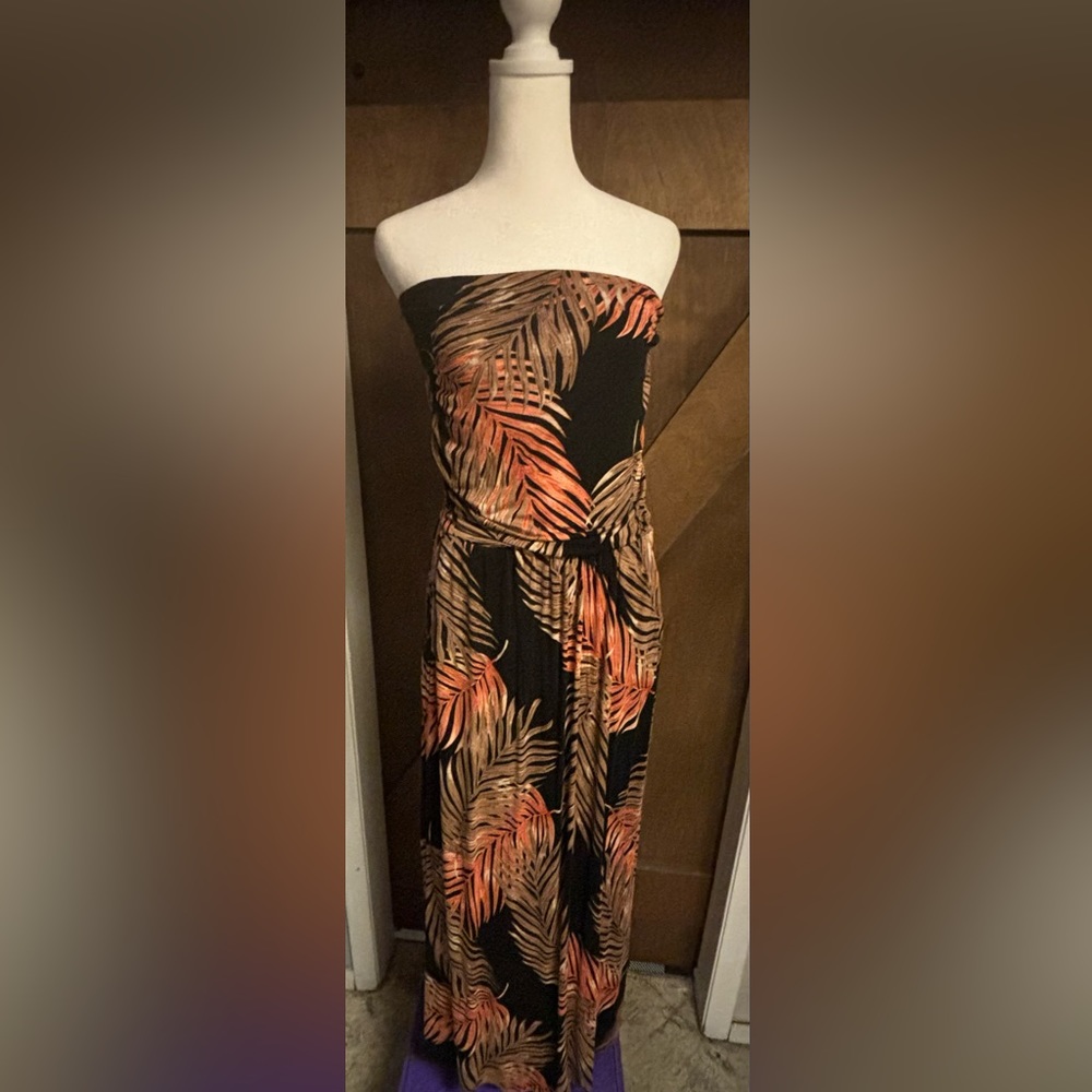 Venus Large Strapless Tropical Dress